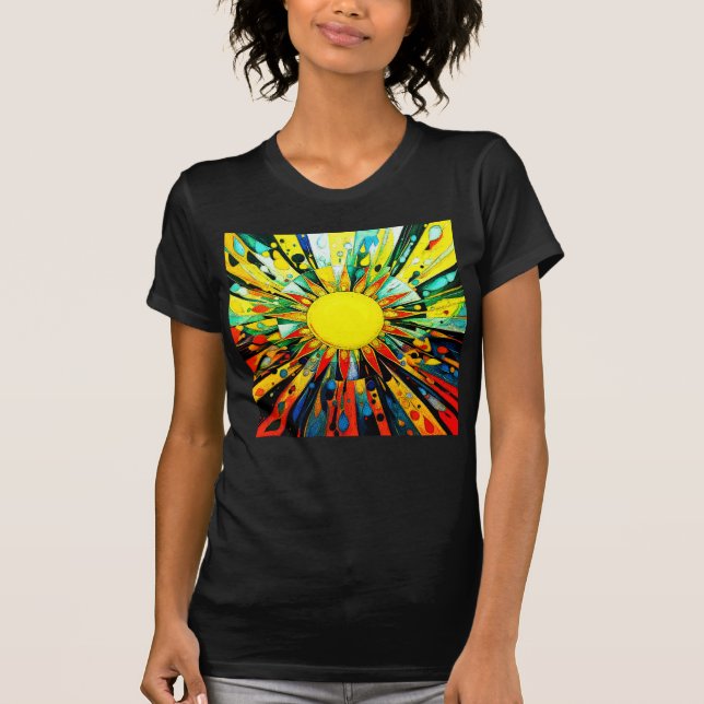 Sun In Abstract 910 T-Shirt (Front)