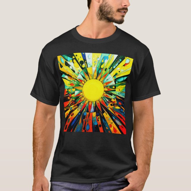 Sun In Abstract 910 T-Shirt (Front)