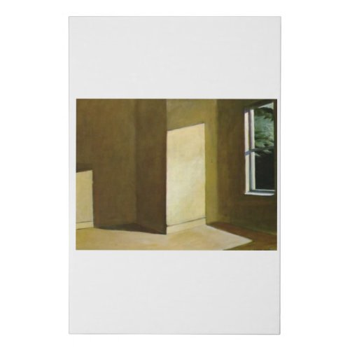 Sun in an Empty Room _ Edward Hopper Faux Canvas Print