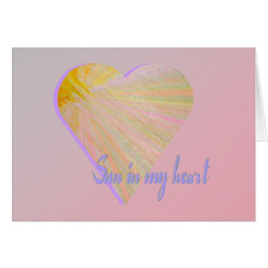 Sun in my heart cards (Front Horizontal)
