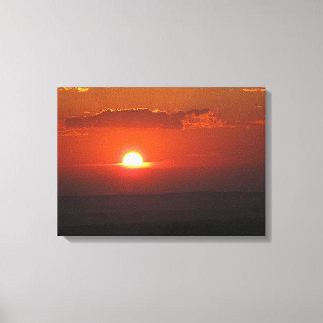 Sun in the Clouds Wrapped Canvas Print (Front)