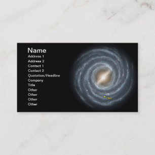 Sun in the Milky Way NASA Business Card