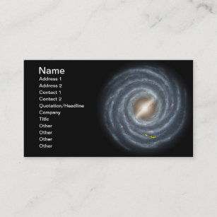 Sun in  the Milky Way NASA Business Card