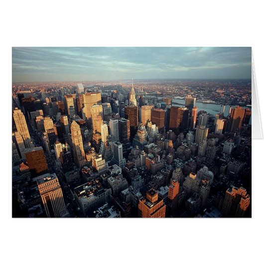 Sun Is Setting On New York City City-scape View (Front Horizontal)