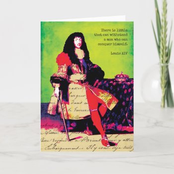 Sun King Louis Xiv Quote Card by Charmalot at Zazzle