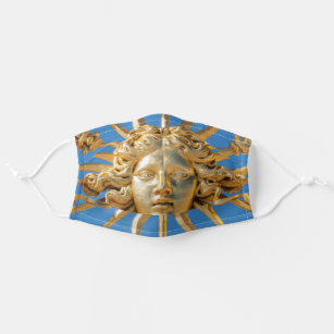 Sun King on Golden gate of Versailles castle Adult Cloth Face Mask