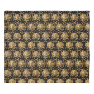 Sun King on Golden gate of Versailles castle Duvet Cover