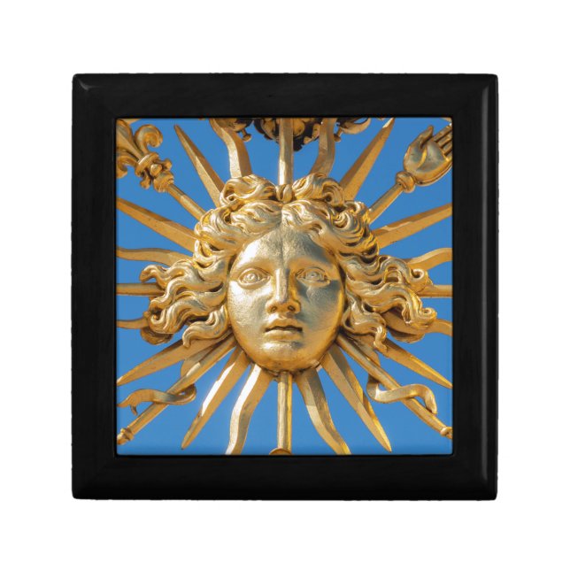 Sun King on Golden gate of Versailles castle Gift Box (Front)