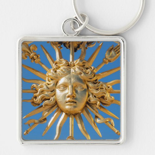 Sun King on Golden gate of Versailles castle Keychain