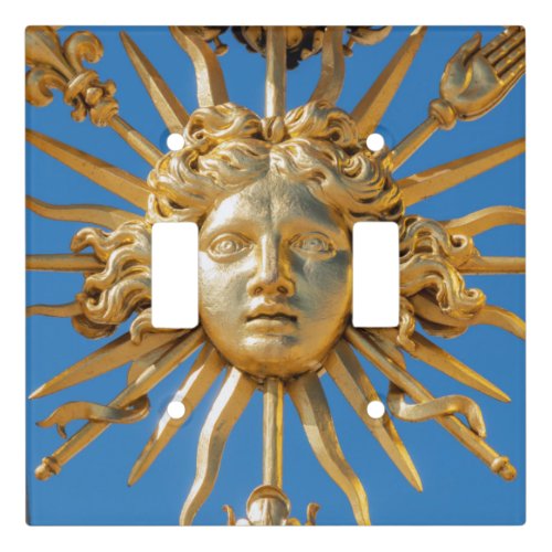 Sun King on Golden gate of Versailles castle Light Switch Cover