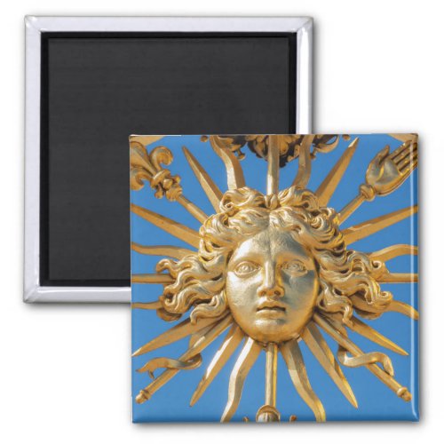 Sun King on Golden gate of Versailles castle Magnet