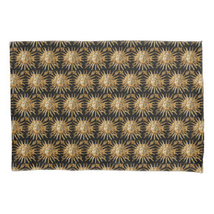 Sun King on Golden gate of Versailles castle Pillow Case