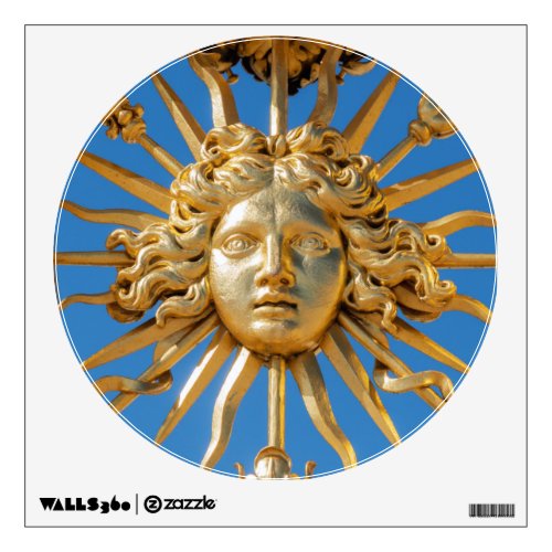 Sun King on Golden gate of Versailles castle Wall Decal