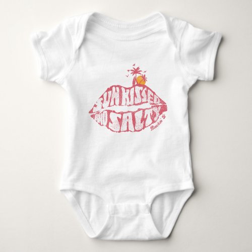 Sun Kissed And Salty Beach Summer Sunset Vacation Baby Bodysuit
