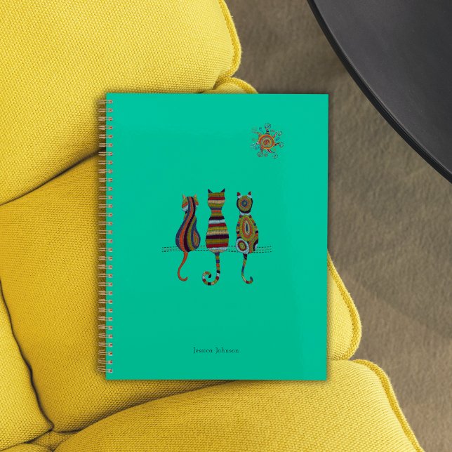Sun-Kissed Cat Trio Personalized Planner (Creator Uploaded)