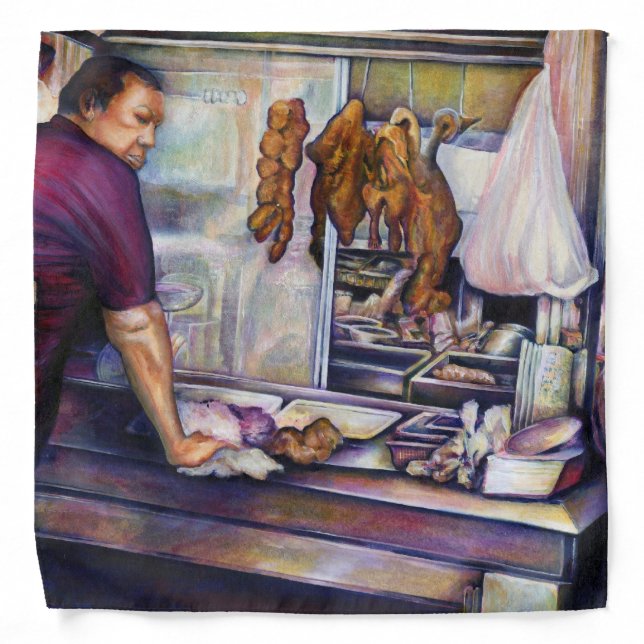 Sun-Kissed Chicken, Singapore Bandana (Front)