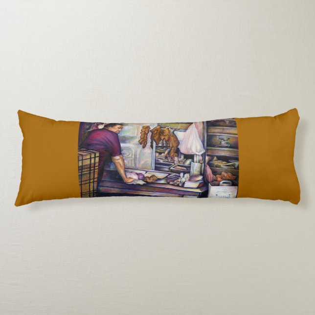 Sun-Kissed Chicken, Singapore Body Pillow (Front)