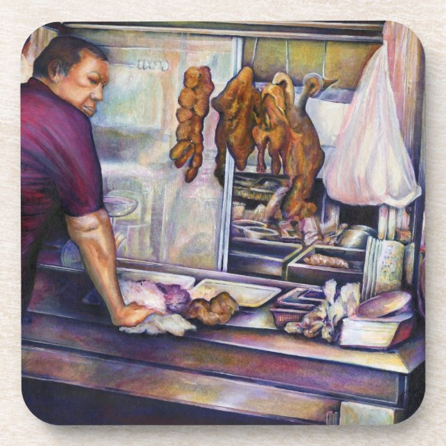 Sun-Kissed Chicken, Singapore Drink Coaster (Front)