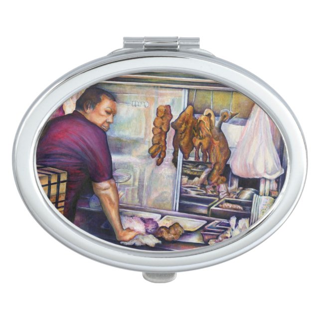 Sun-Kissed Chicken, Singapore Mirror For Makeup (Front)