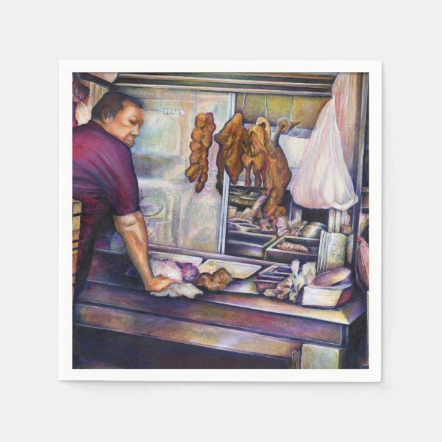 Sun-Kissed Chicken, Singapore Paper Napkins (Front)