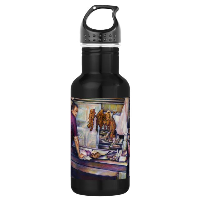 Sun-Kissed Chicken, Singapore Water Bottle (Front)