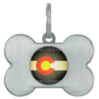 Sun kissed Colorado Flag Pet Name Tag