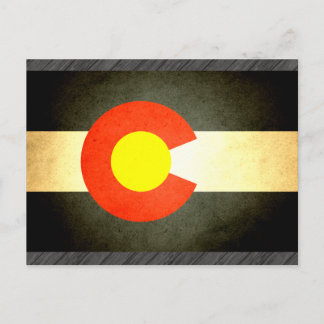 Sun kissed Colorado Flag Postcard