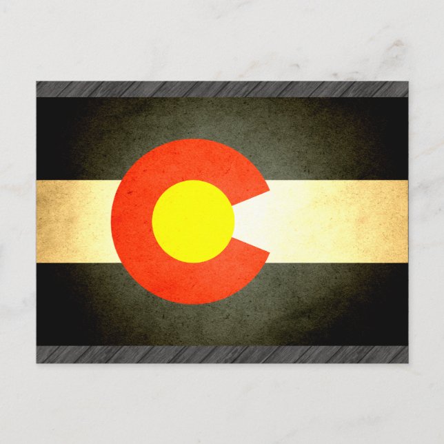 Sun kissed Colorado Flag Postcard (Front)