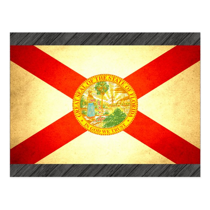 Sun kissed Florida Flag Post Cards