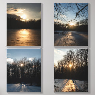 Sun-kissed ice Photo Tile