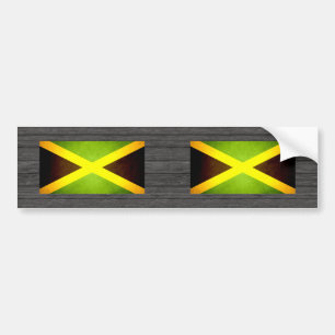 Sun kissed Jamaica Flag Bumper Sticker