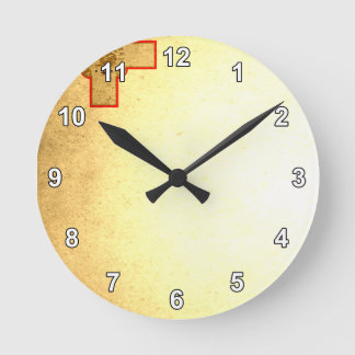Sun kissed Malta Flag Round Clock