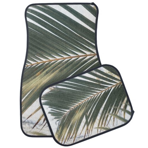 Sun Kissed Palm Leaf 1 tropical wall art Car Floor Mat