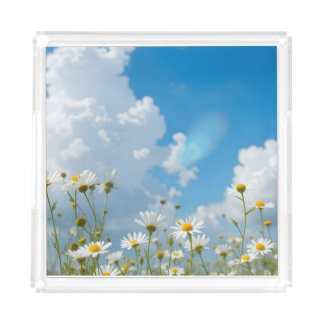 Sun-Kissed Petals Acrylic Tray