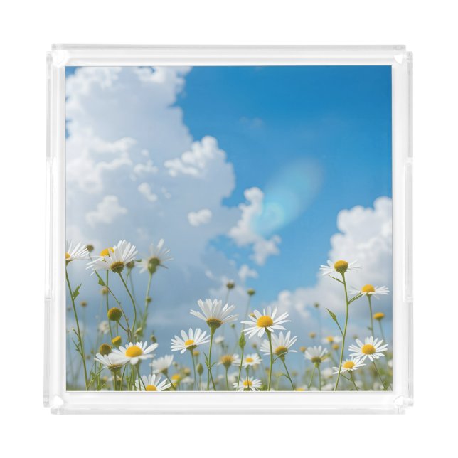 Sun-Kissed Petals Acrylic Tray (Front)