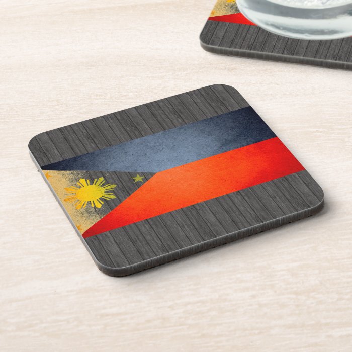 Sun kissed Philippines Flag Coasters