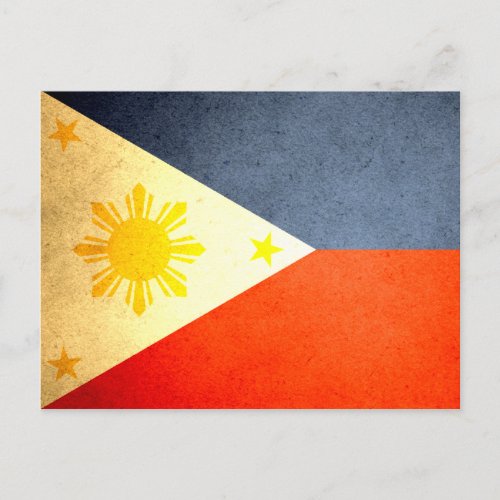 Sun kissed Philippines Flag Postcard