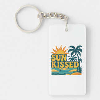 Sun Kissed Retro Keychain – Aesthetic Summer Vibes