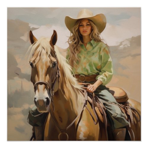 Sun_Kissed Saddles Cowgirl Wall Art