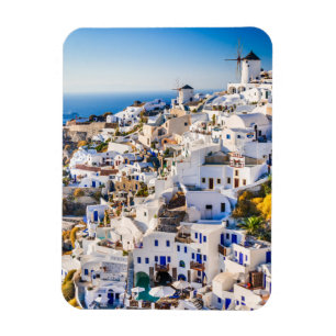 Sun-Kissed Santorini  Magnet