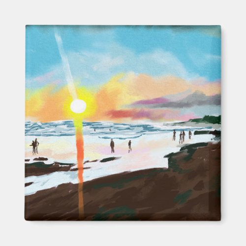 Sun_kissed Shores Evening Harmony Magnet