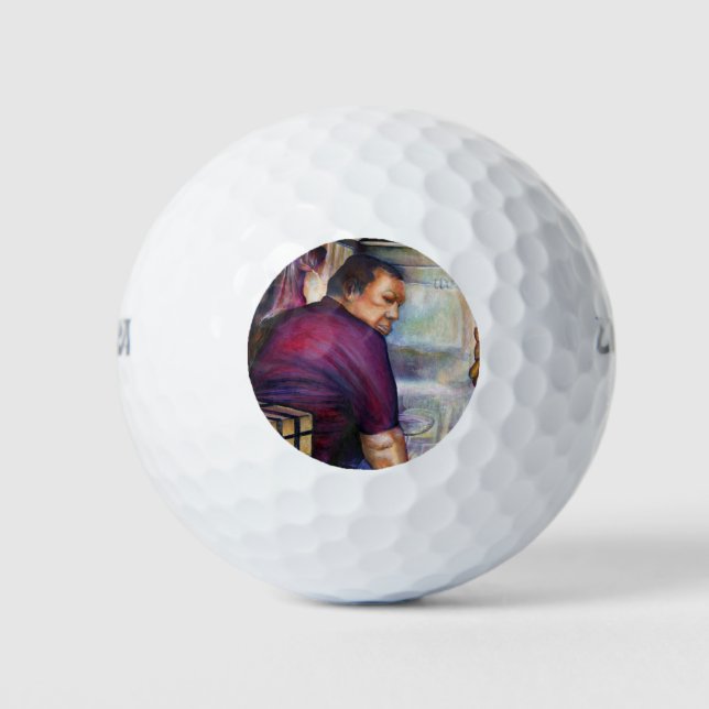 Sun-Kissed Singapore Golf Balls (Front)