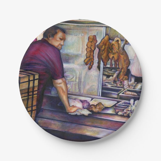 Sun-Kissed Singapore Paper Plates (Front)