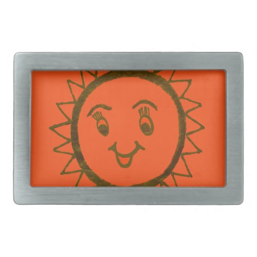 Sun_Kissed Smiles Unveiling Awesome Sunshine Face Belt Buckle
