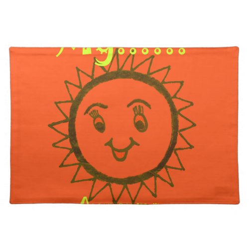 Sun_Kissed Smiles Unveiling Awesome Sunshine Face Cloth Placemat