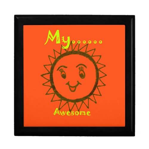 Sun_Kissed Smiles Unveiling Awesome Sunshine Face Keepsake Box