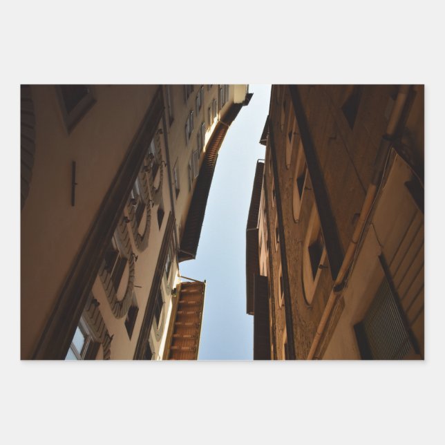 Sun-kissed Street Wrapping Paper Sheets (Front)