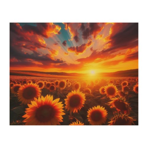  Sun_Kissed Symphony A Vibrant Burst of Life Wood Wall Art