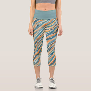 Sun-kissed Watercolors Capri Leggings