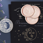 Sun kisses Moon Wedding Save The Date Wax Seal Stamp<br><div class="desc">Sun kisses Moon Wedding Save The Date</div>